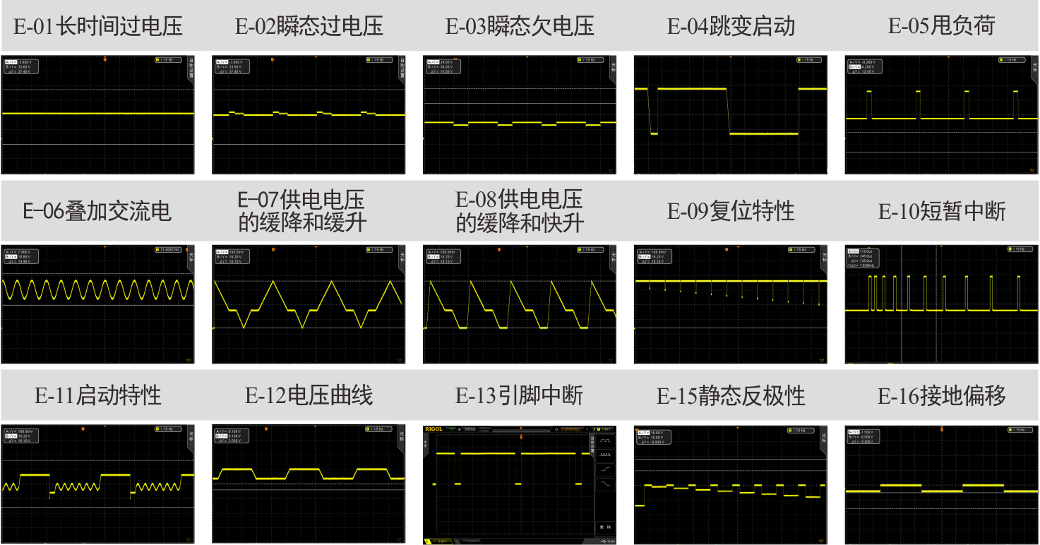 汽车电气性能系统波形